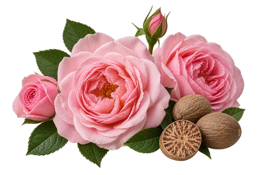 Herz — Damaszenerrose, Muskatnuss — Delina Eau de Parfum