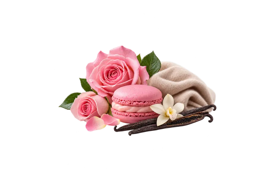 Heart — macaron rose accord, rose, vanilla bean, cashmeran — Estée Lauder Glimmer
